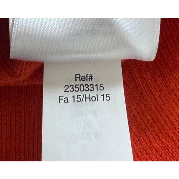 Eddie Bauer Medium Button Front Cardigan Sweater Cotton Nylon Blend Orange - Picture 8 of 10